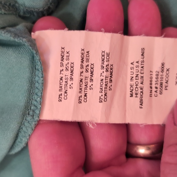 Bebe Vintage Y2k Turquoise halter top Size M Womens - Picture 4 of 4